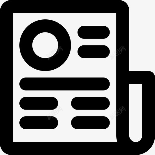 报纸新闻媒体5提纲图标svg_新图网 https://ixintu.com 报纸 提纲 新闻媒体5