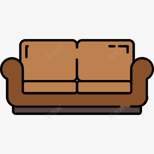 座椅家具16颜色128px图标svg_新图网 https://ixintu.com 家具16 座椅 颜色128px