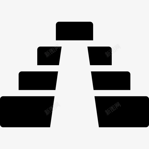 金字塔位置4填充图标svg_新图网 https://ixintu.com 位置4 填充 金字塔