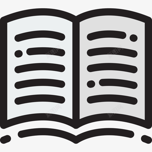 开本传播与媒体7线性色彩图标svg_新图网 https://ixintu.com 传播与媒体7 开本 线性色彩