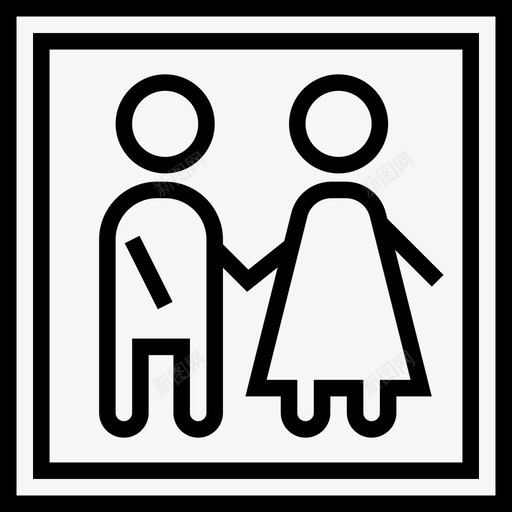婚礼元素线性图标svg_新图网 https://ixintu.com 图片 婚礼元素 线性