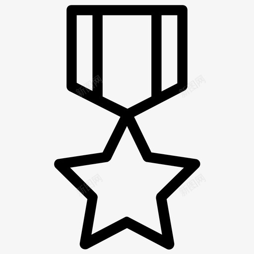 体育奖章军事奖章明星奖章图标svg_新图网 https://ixintu.com 体育奖章 军事奖章 明星奖章 竞选奖章 表演奖 足球和足球线图标