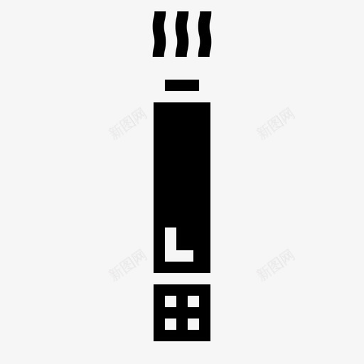 雪茄尼古丁吸烟者图标svg_新图网 https://ixintu.com 不健康 吸烟者 尼古丁 酒吧固体 雪茄