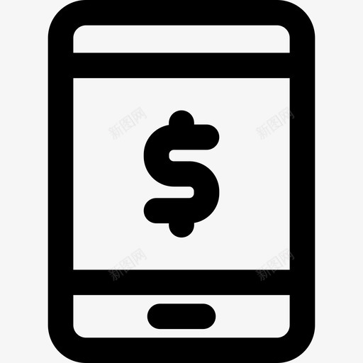 平板电脑银行和金融4线性图标svg_新图网 https://ixintu.com 平板电脑 线性 银行和金融4