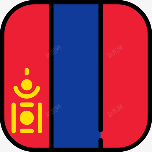 蒙古旗集6圆形方形图标svg_新图网 https://ixintu.com 圆形方形 旗集6 蒙古