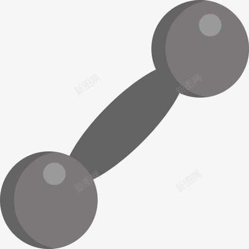 哑铃健身房2扁平图标svg_新图网 https://ixintu.com 健身房2 哑铃 扁平