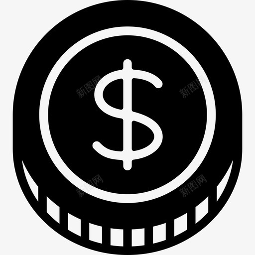 硬币电子商务12填充图标svg_新图网 https://ixintu.com 填充 电子商务12 硬币