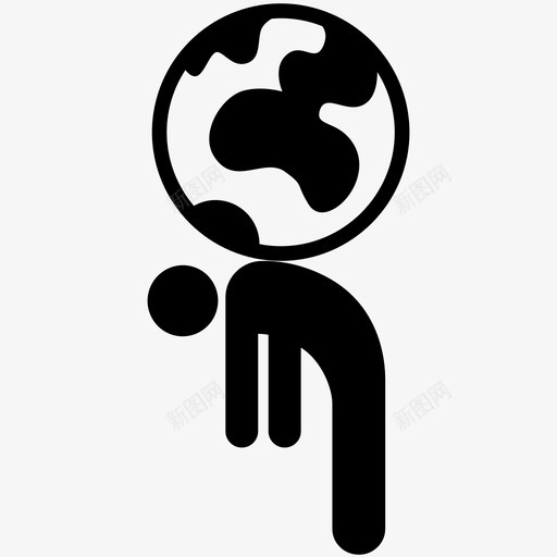世界之重地图集重担图标svg_新图网 https://ixintu.com 世界之重 地图集 责任 重担 问题