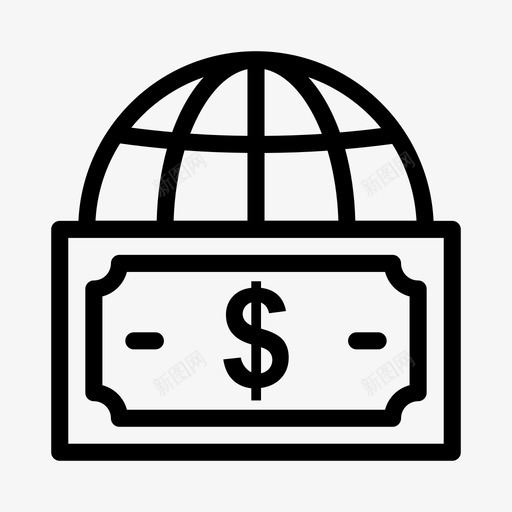 全球现金货币金融图标svg_新图网 https://ixintu.com 全球现金 全球货币兑换 货币 货币兑换 金融 钱币兑换