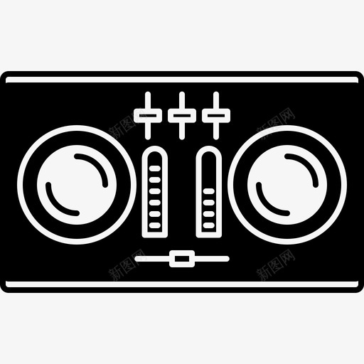 dj遥控器电子音板图标svg_新图网 https://ixintu.com dj遥控器 电子 音板