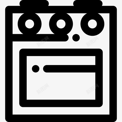 烘焙家庭用品10线性图标svg_新图网 https://ixintu.com 家庭用品10 烘焙 线性