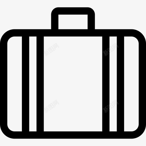 行李箱旅行图标轮廓svg_新图网 https://ixintu.com 旅行图标 行李箱 轮廓