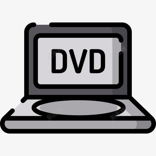 Dvd播放机电影院12线性彩色图标svg_新图网 https://ixintu.com Dvd播放机 电影院12 线性彩色
