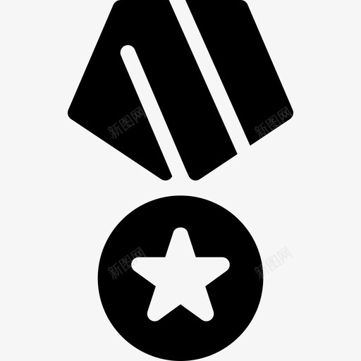 奖章投票奖励徽章2已填充图标svg_新图网 https://ixintu.com 奖章 已填充 投票奖励徽章2