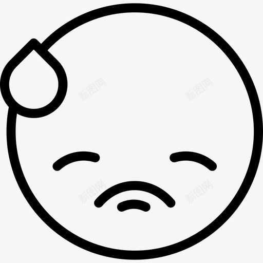 尴尬表情直率图标svg_新图网 https://ixintu.com 尴尬 直率 表情
