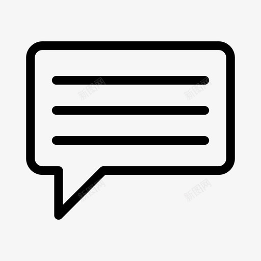 气泡注释对话图标svg_新图网 https://ixintu.com web用户图标 对话 气泡 注释 消息图标