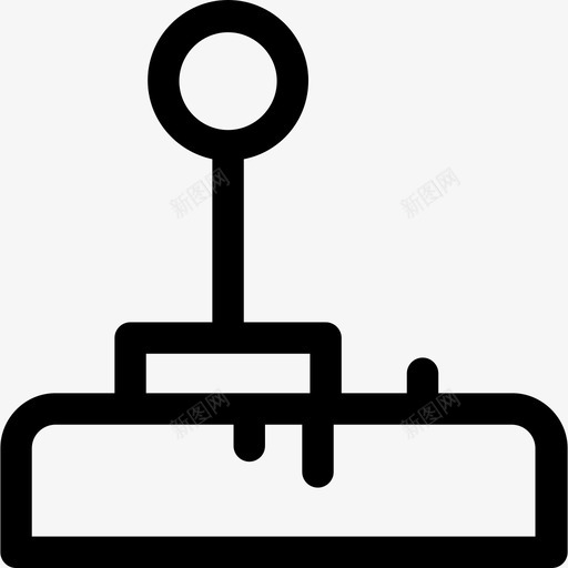 操纵杆科学技术2直线图标svg_新图网 https://ixintu.com 操纵杆 直线 科学技术2