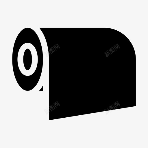 纸巾卷卫生纸图标svg_新图网 https://ixintu.com 卫生纸 纸巾卷