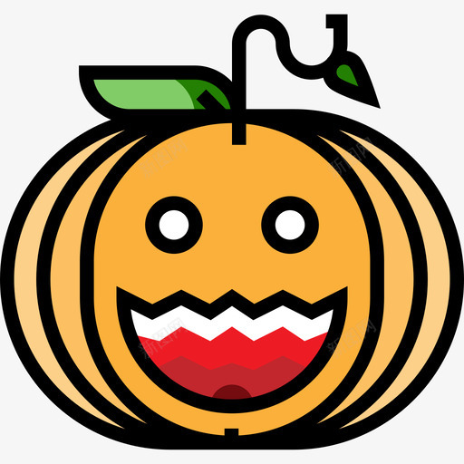 南瓜假日10线形颜色图标svg_新图网 https://ixintu.com 假日10 南瓜 线形颜色