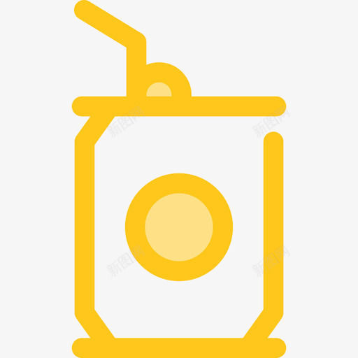 苏打水食品和餐厅7黄色图标svg_新图网 https://ixintu.com 苏打水 食品和餐厅7 黄色