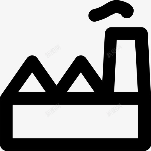 工厂工业2粗体圆角图标svg_新图网 https://ixintu.com 工业2 工厂 粗体圆角