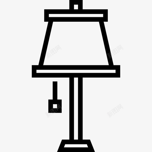 灯具小工具4线性图标svg_新图网 https://ixintu.com 小工具4 灯具 线性
