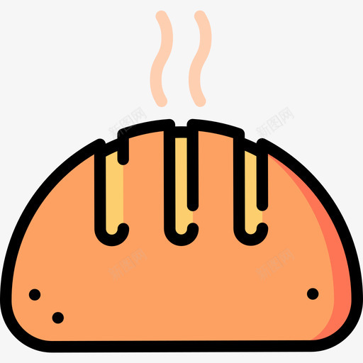 面包10号餐厅原色图标svg_新图网 https://ixintu.com 10号餐厅 原色 面包
