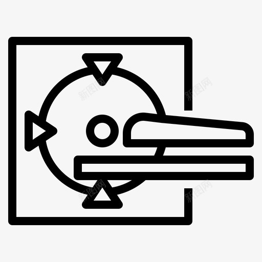 ct扫描健康医院图标svg_新图网 https://ixintu.com ct扫描 健康 医学 医院