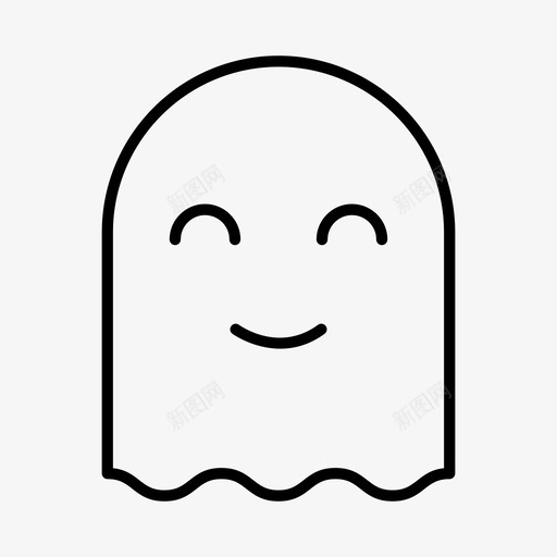 鬼魂万圣节万圣节装饰图标svg_新图网 https://ixintu.com 万圣节 万圣节装饰 不给糖就捣蛋 幽灵 派对 鬼魂