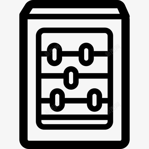 算盘电子商务15线性图标svg_新图网 https://ixintu.com 电子商务15 算盘 线性