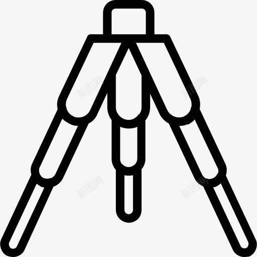 三脚架摄影录像2直线图标svg_新图网 https://ixintu.com 三脚架 摄影录像2 直线