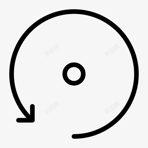 逆时针旋转加载刷新图标svg_新图网 https://ixintu.com 刷新 加载 相机应用程序大纲 逆时针旋转