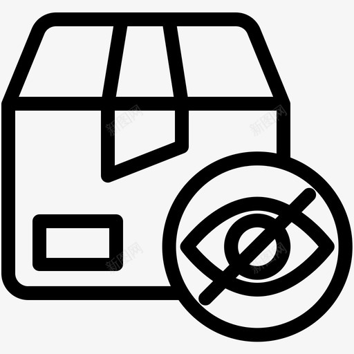 包装包装箱送货图标svg_新图网 https://ixintu.com 包装 包装箱 物流 送货 送货箱 隐藏