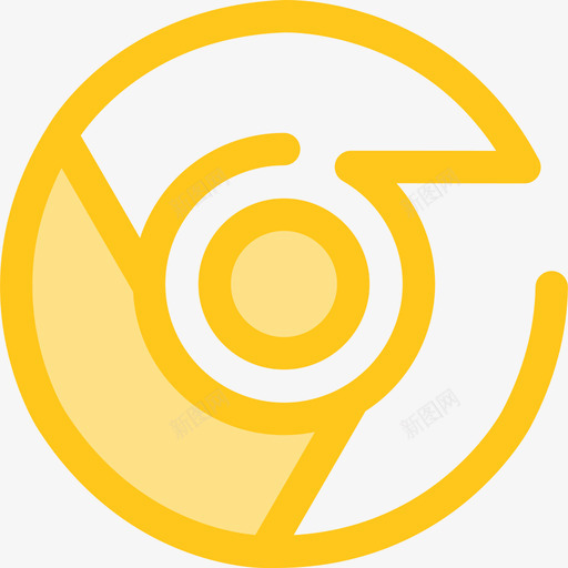 镀铬徽标6黄色图标svg_新图网 https://ixintu.com 徽标6 镀铬 黄色