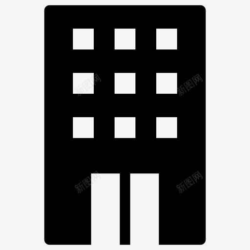 办公楼商务楼图标svg_新图网 https://ixintu.com 办公楼 商务楼