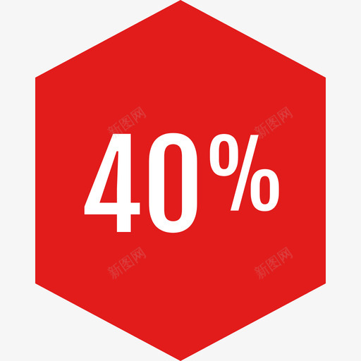 百分比信息图形红色2平坦图标svg_新图网 https://ixintu.com 信息图形红色2 平坦 百分比