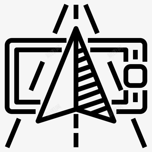 导航器gps地图图标svg_新图网 https://ixintu.com gps 地图 导航 导航器 旅行 智能手机