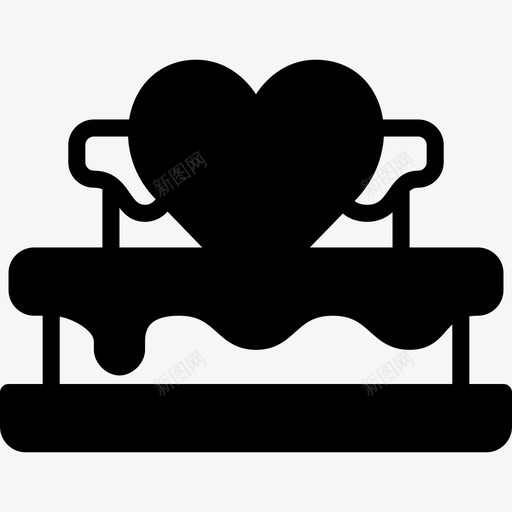 婚礼蛋糕浪漫生活方式9填充图标svg_新图网 https://ixintu.com 填充 婚礼蛋糕 浪漫生活方式9