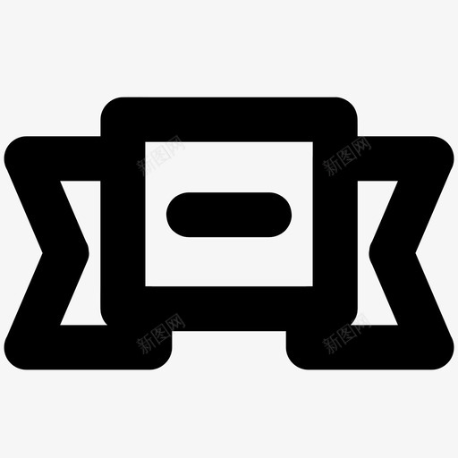 横幅广告营销图标svg_新图网 https://ixintu.com 丝带 基本图标所有尺寸 广告 横幅 营销 赞助商