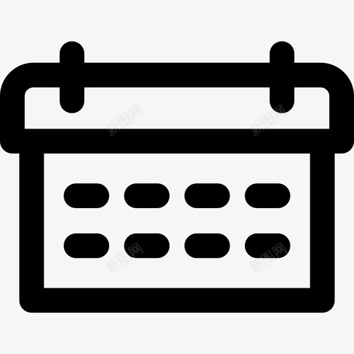 日历ui图标3线性svg_新图网 https://ixintu.com ui图标3 日历 线性
