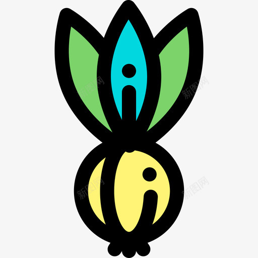洋葱9号春线状图标svg_新图网 https://ixintu.com 9号春 洋葱 线状