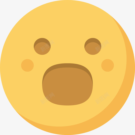 惊讶表情符号11平淡图标svg_新图网 https://ixintu.com 平淡 惊讶 表情符号11
