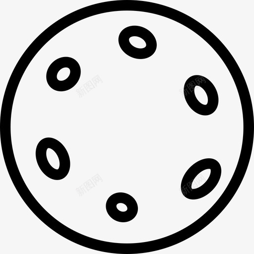 冥王星空间和科学直线图标svg_新图网 https://ixintu.com 冥王星 直线 空间和科学