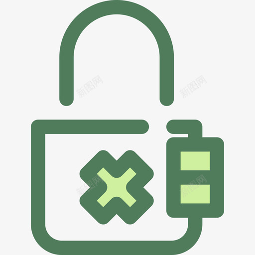 锁用户3绿色图标svg_新图网 https://ixintu.com 用户3 绿色 锁