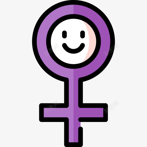 金星女人第二天线性颜色图标svg_新图网 https://ixintu.com 女人第二天 线性颜色 金星