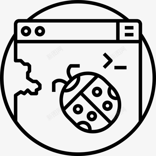 错误与错误编码开发图标svg_新图网 https://ixintu.com 圆线图标集合编程与编码 开发 编码 编程 错误与错误