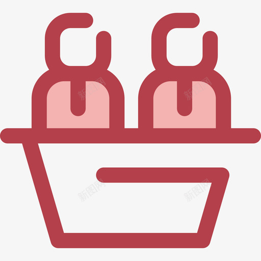 会议员工组织4红色图标svg_新图网 https://ixintu.com 会议 员工组织4 红色