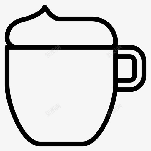 咖啡厅饮料泡沫图标svg_新图网 https://ixintu.com 咖啡厅 泡沫 饮料