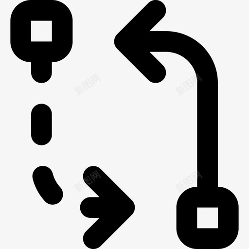 传输箭头19轮廓图标svg_新图网 https://ixintu.com 传输 箭头19 轮廓