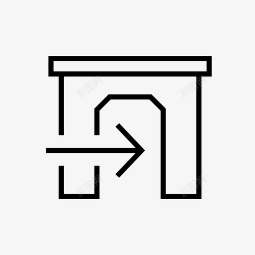 入口拱门建筑图标svg_新图网 https://ixintu.com 1em技术导航 入口 出口 建筑 拱门